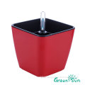 Hydroponic plant pot plastic square flower pot wholesale